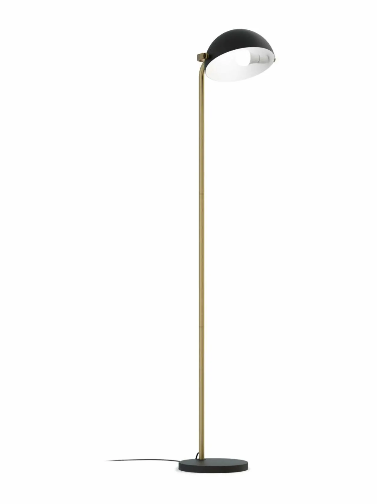 Lattiavalaisimet<Design by Grönlund Pivo-lattiavalaisin, 154 cm BLACK / BRASS