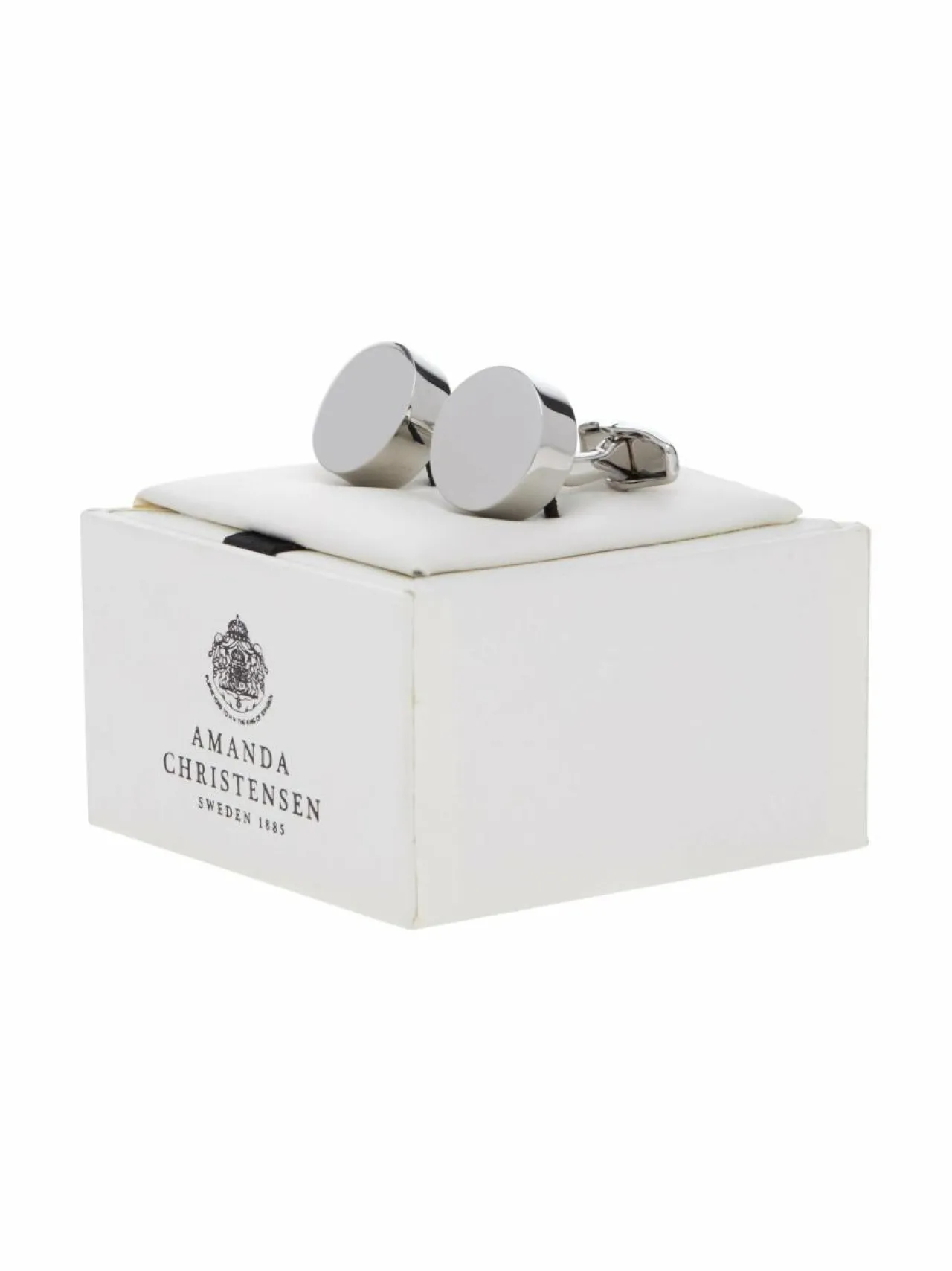 Solmiot & Asusteet<Amanda Christensen Plain Circle -kalvosinnapit SILVER