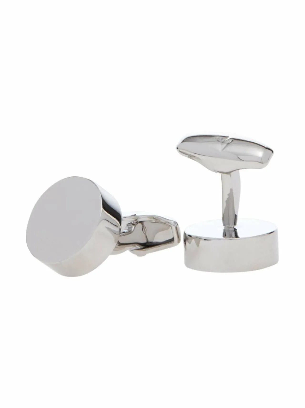 Solmiot & Asusteet<Amanda Christensen Plain Circle -kalvosinnapit SILVER