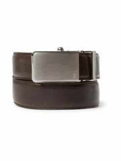 Vyöt<SDLR Plate Buckle -nahkavyö 0004 DK.BROWN