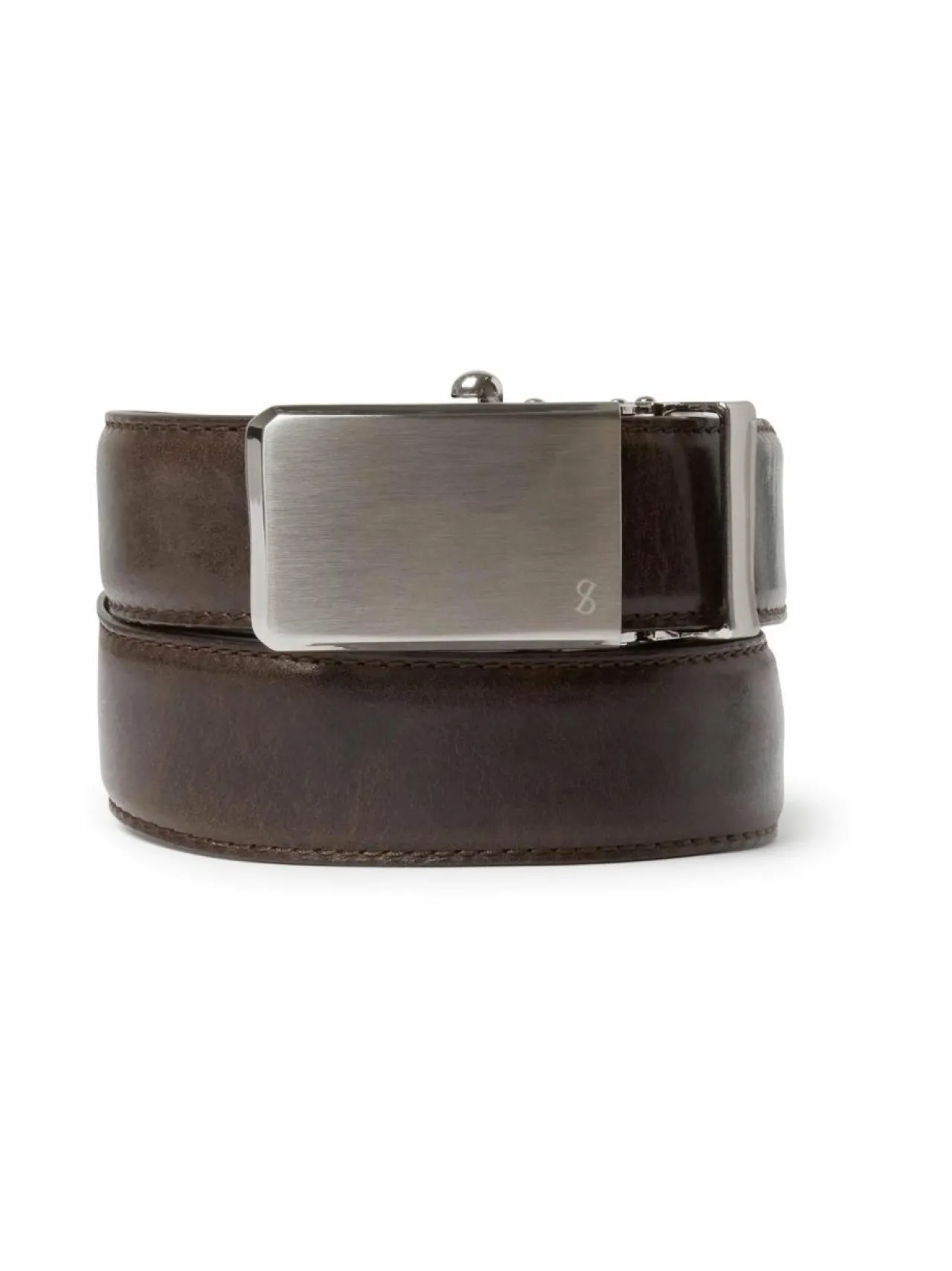 Vyöt<SDLR Plate Buckle -nahkavyö 0004 DK.BROWN