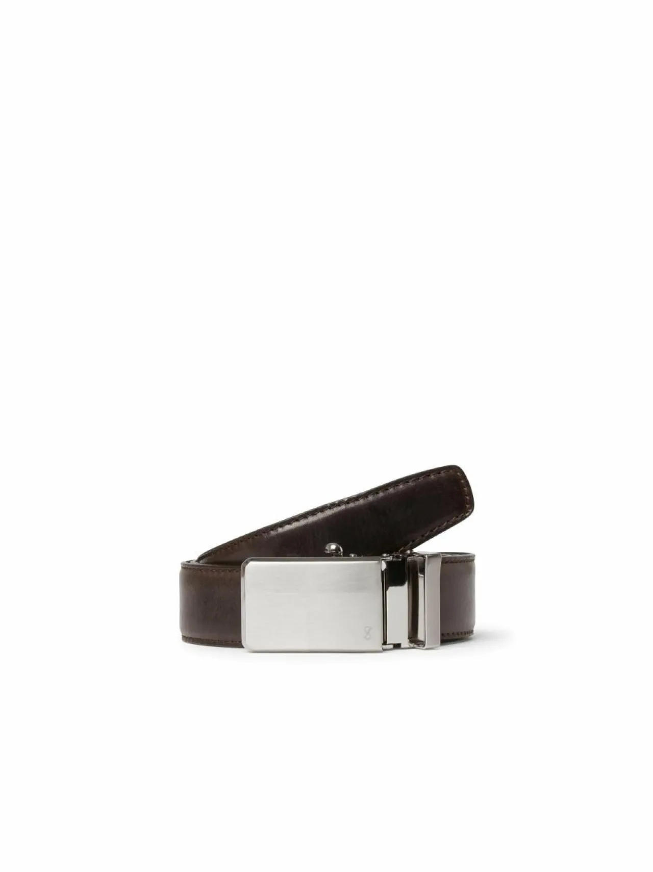 Vyöt<SDLR Plate Buckle -nahkavyö 0004 DK.BROWN
