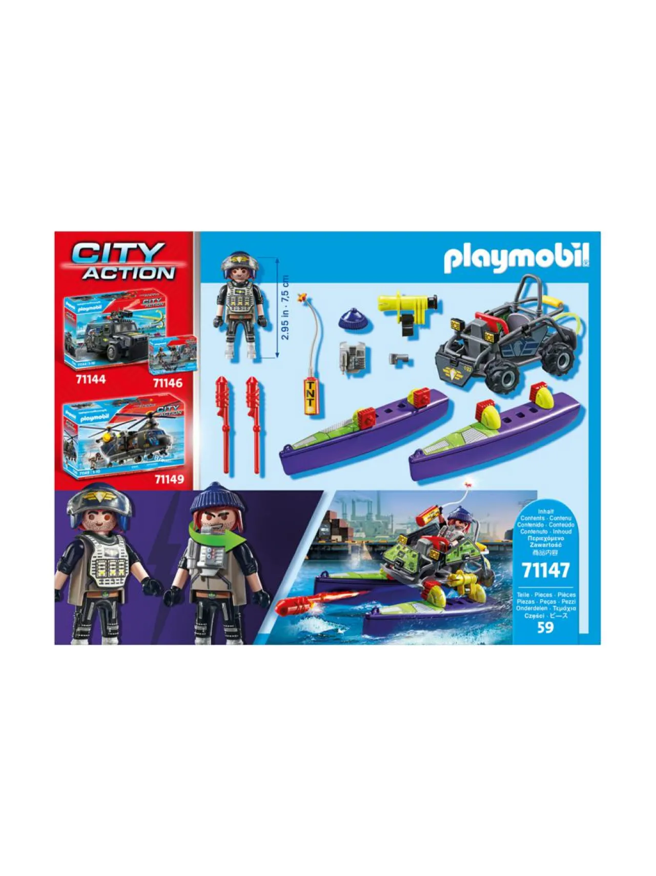 Rakennussarjat<PLAYMOBIL CITY ACTION Tactical Unit maastokelpoinen neliveto 71147
