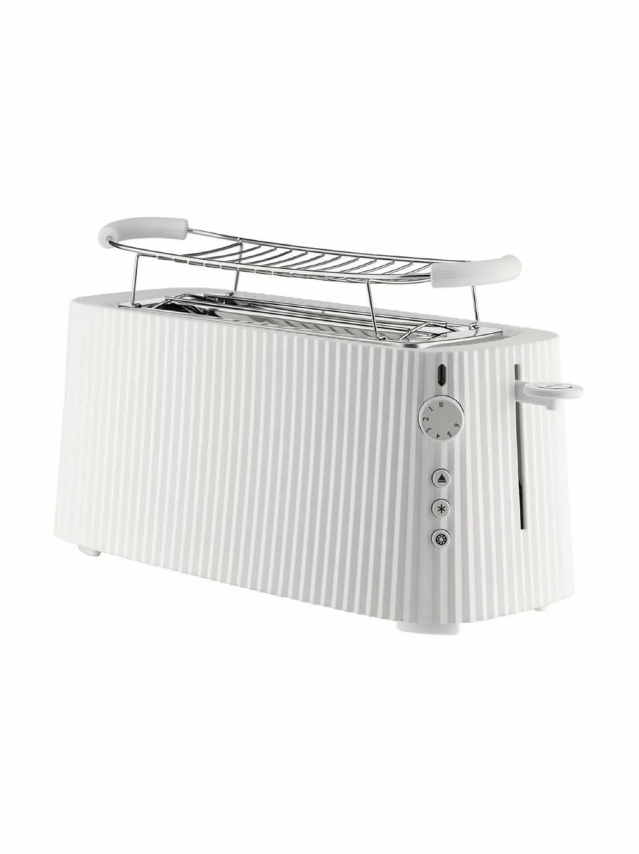 Leivänpaahtimet<Alessi Plisse XL -leivänpaahdin WHITE