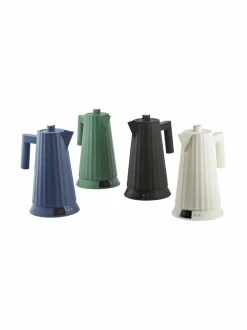 Kahvin- & Vedenkeittimet<Alessi Plissé-vedenkeitin lämpötilansäädöllä 1,7 l B BLACK