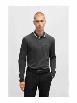 Paidat<BOSS Plisy-pikeepaita 027 DARK GREY