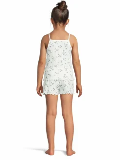 Yöasut & Kylpytakit<Lindex Pointelle- pyjamatoppi ja pyjamashortsit 325 LIGHT DUSTY WHITE