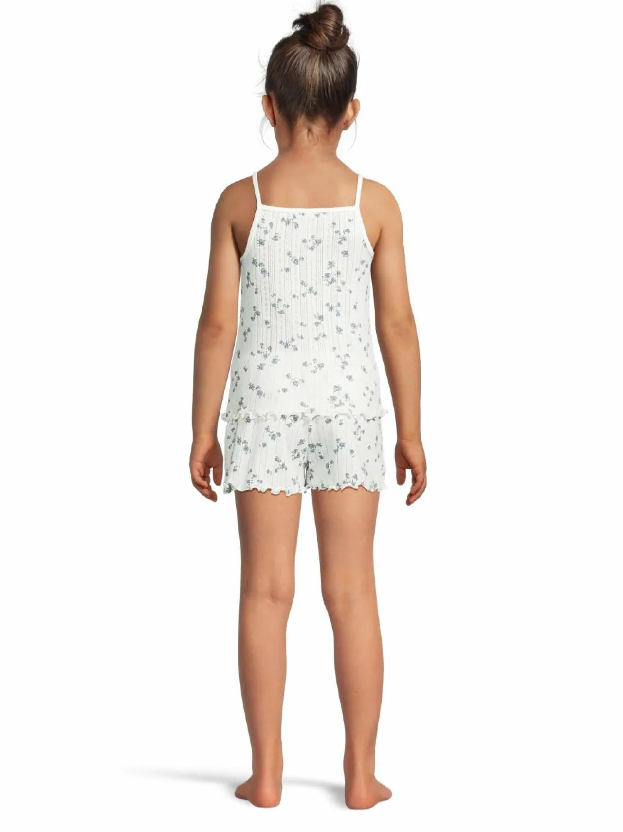 Yöasut & Kylpytakit<Lindex Pointelle- pyjamatoppi ja pyjamashortsit 325 LIGHT DUSTY WHITE