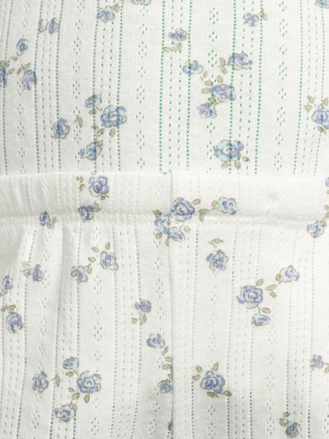 Yöasut & Kylpytakit<Lindex Pointelle- pyjamatoppi ja pyjamashortsit 325 LIGHT DUSTY WHITE