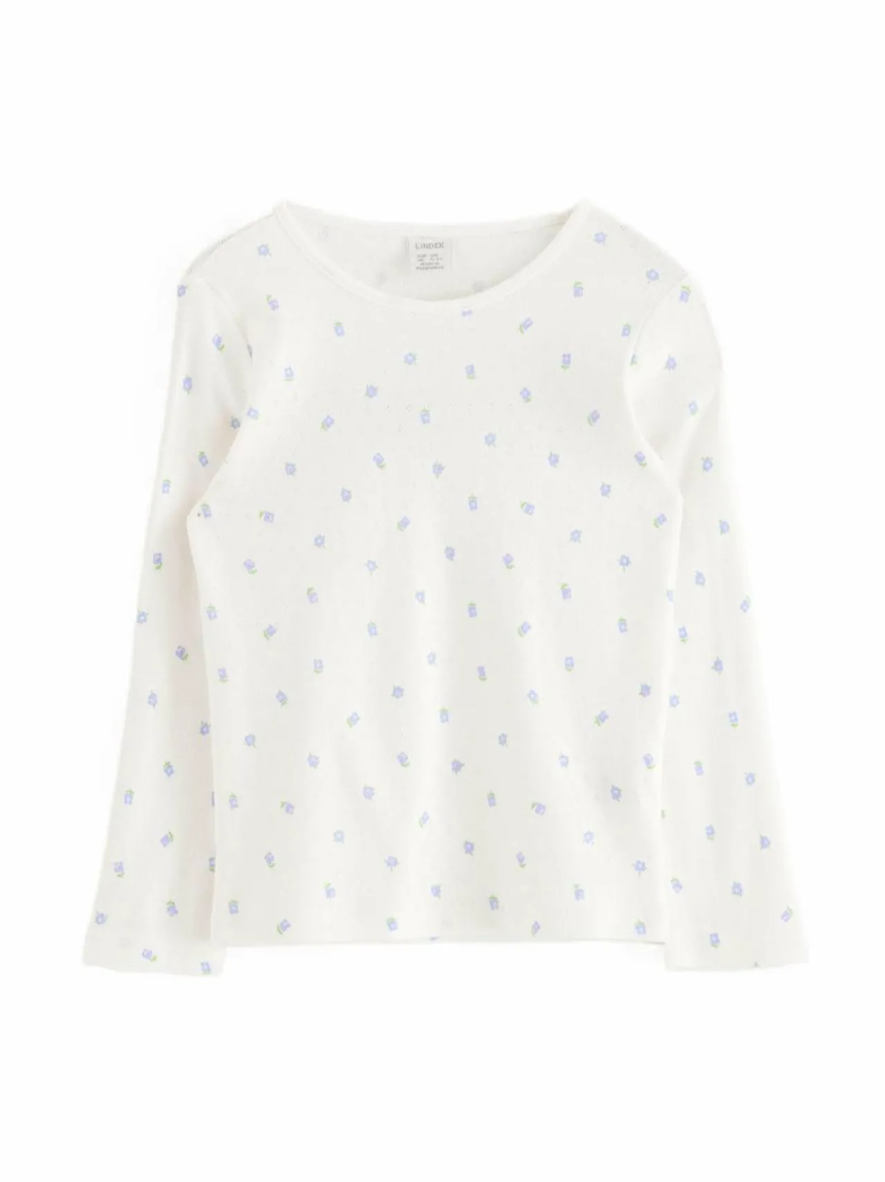 Pitkähihaiset Trikoopaidat<Lindex Pointelle-paita 325 LIGHT DUSTY WHITE