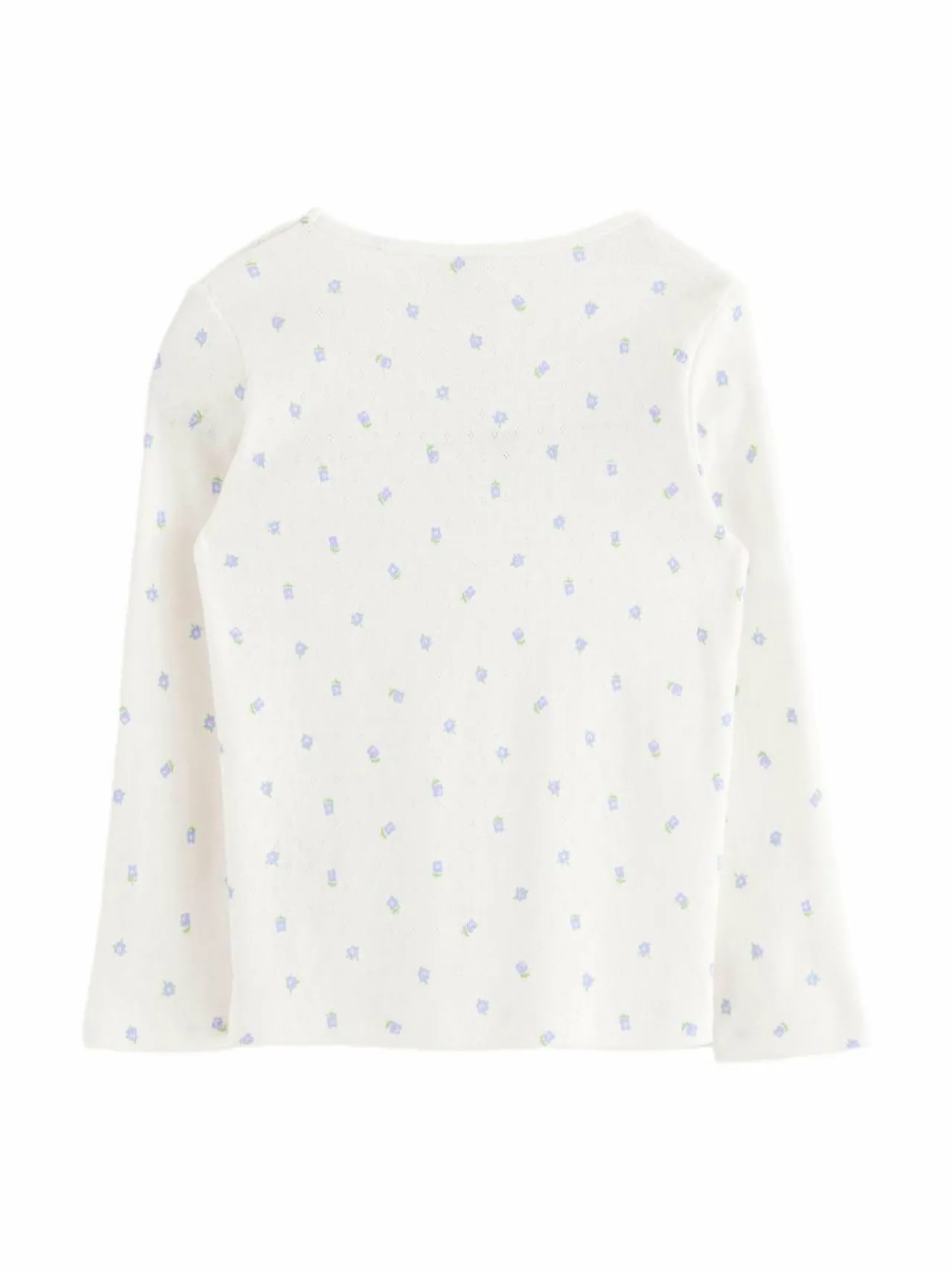 Pitkähihaiset Trikoopaidat<Lindex Pointelle-paita 325 LIGHT DUSTY WHITE