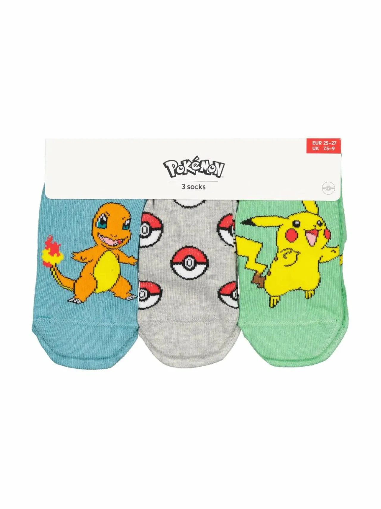 Lindex Pokemon-sukat 3-pack^ Sukat & Sukkahousut