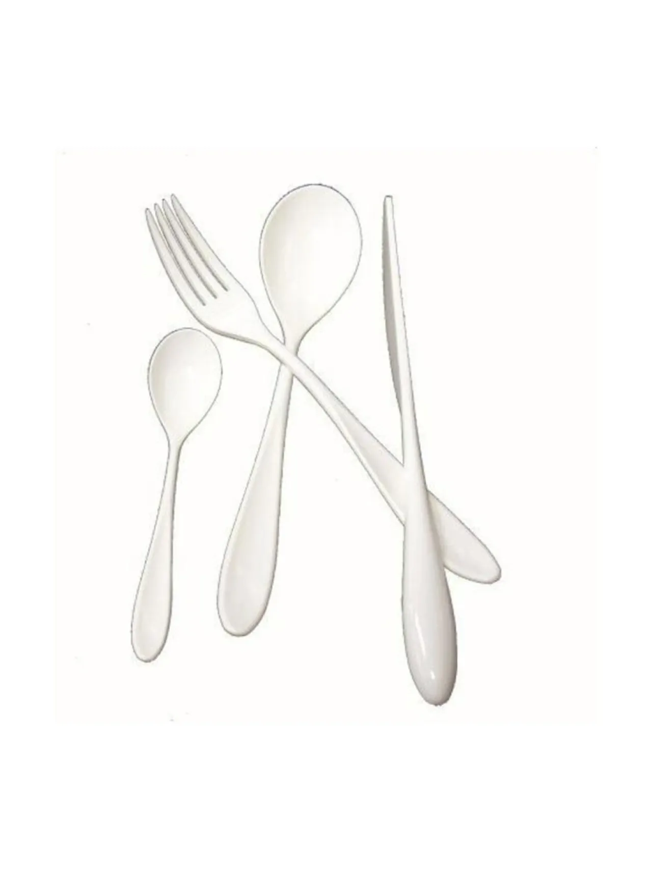 Aterimet & Tarjoiluvälineet<Mepra Policarbonato-aterinsetti 24 osaa PORCELAIN