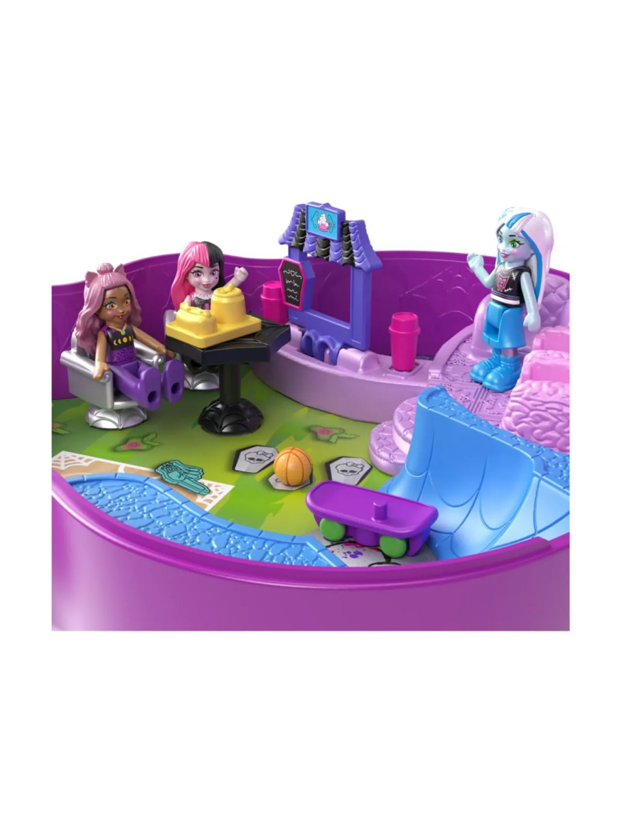 POLLY POCKET Monster High -leikkirasia^ Nuket & Nuken Tarvikkeet