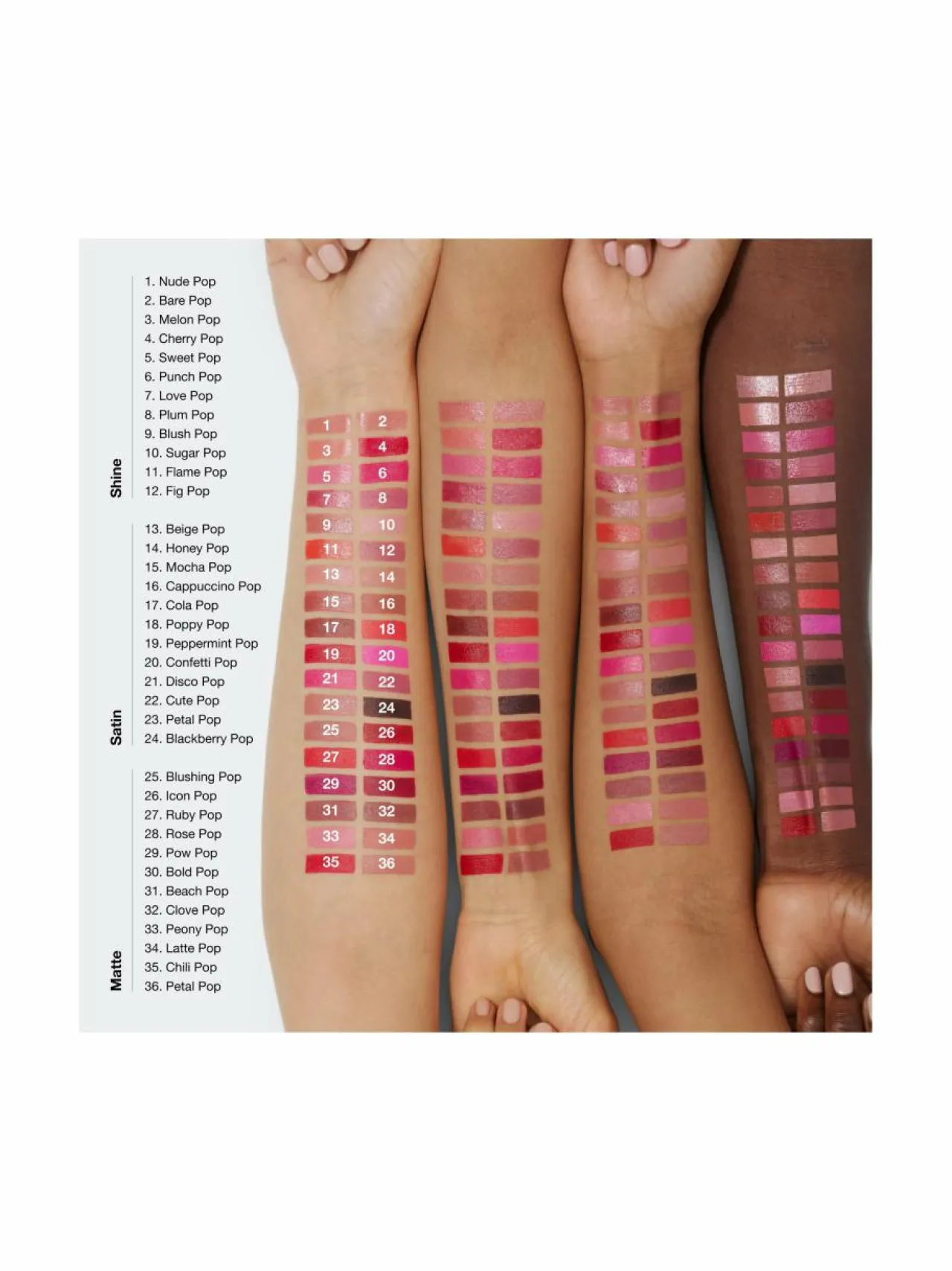Clinique Pop Longwear Shine Lipstick -huulipuna^ Huulet