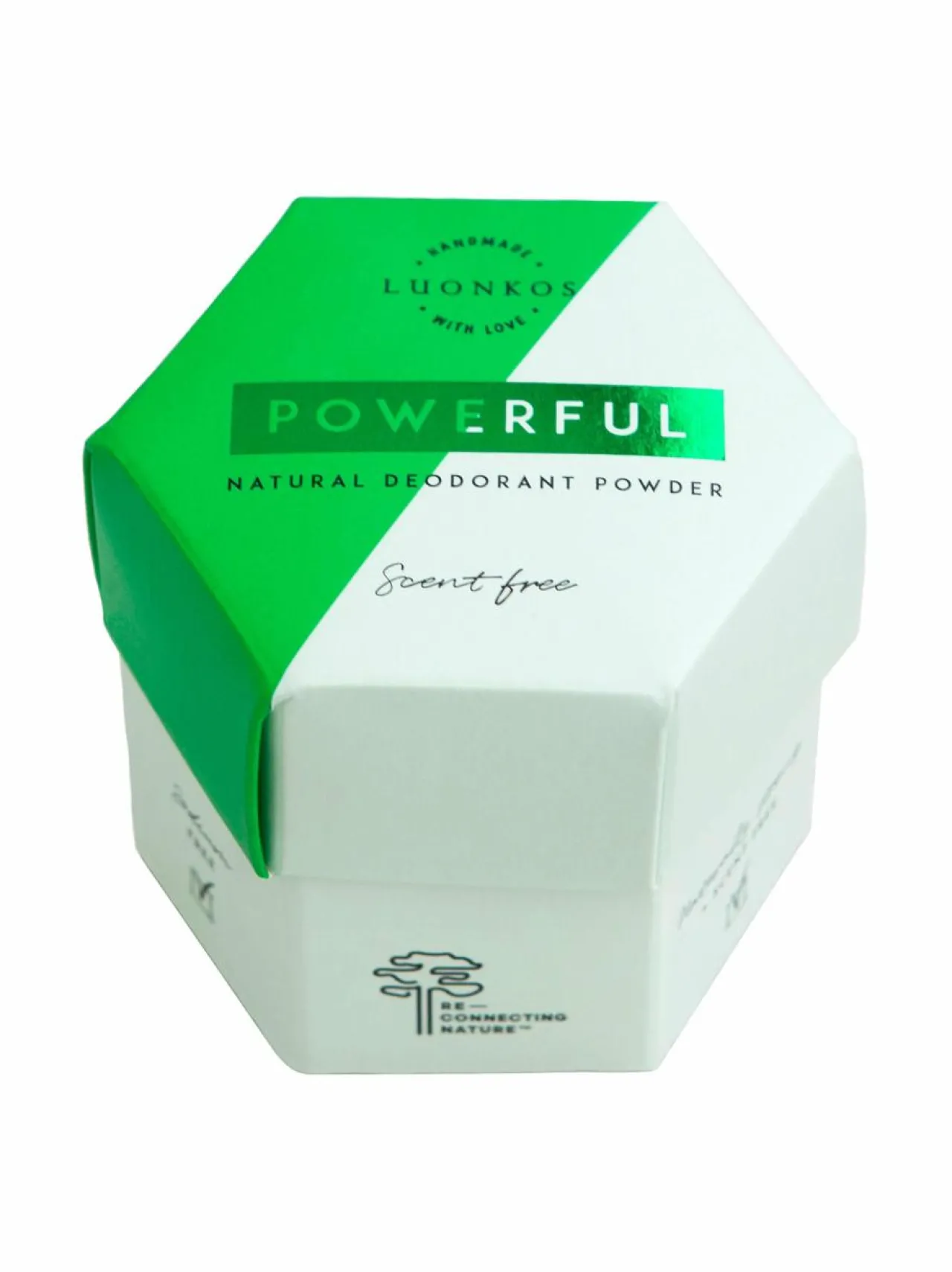 Luonkos Powerful natural deodorant powder -jauhedeodorantti 50 g^ Vartalonhoito
