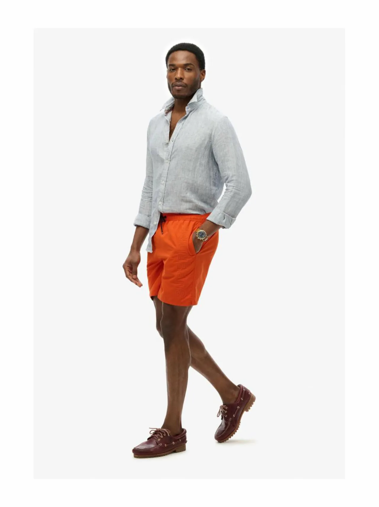 Uimahousut<Superdry Premium Emb 17 -uimashortsit 8UX DENIM CO RUST ORANGE