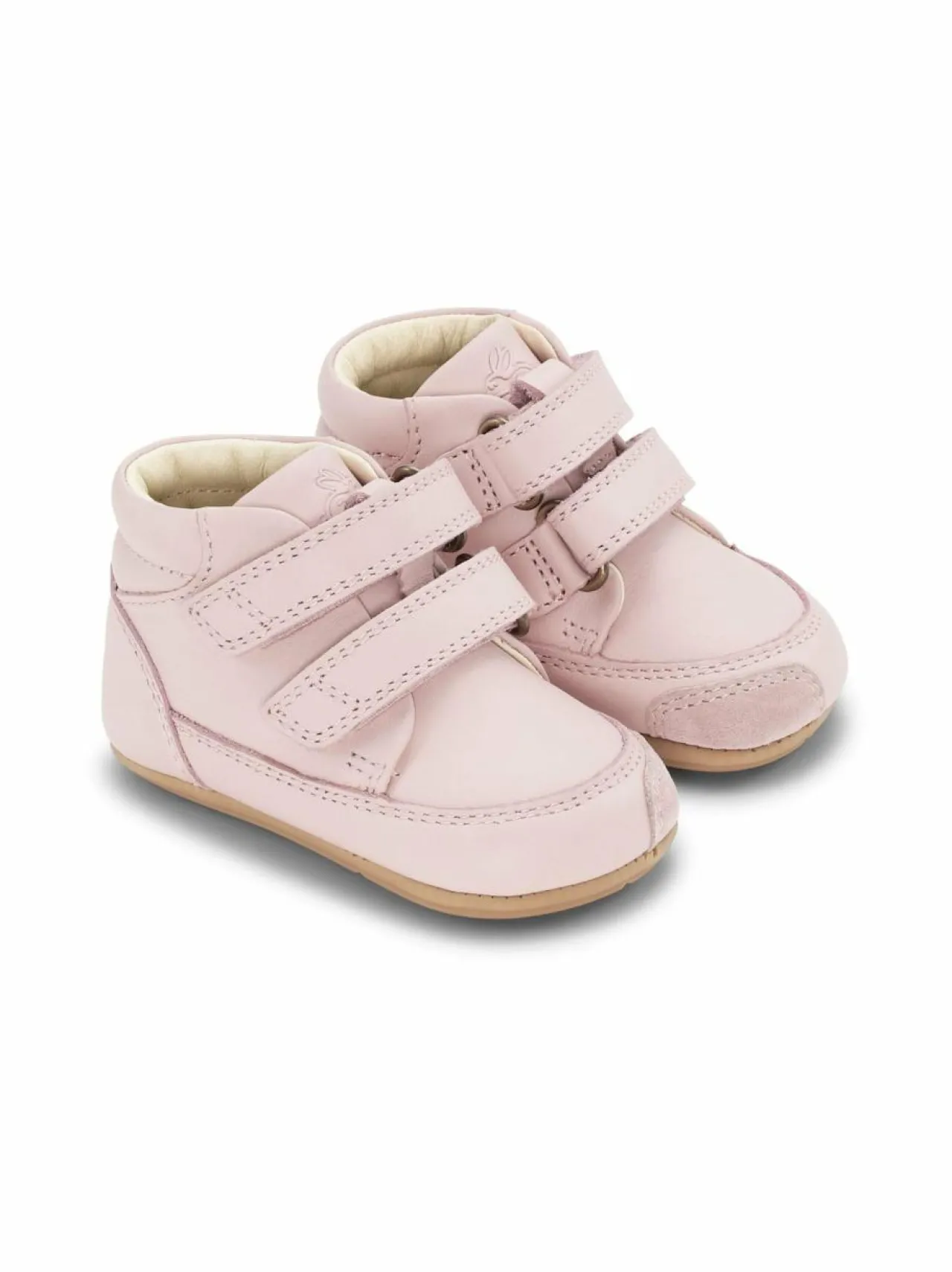 Ensiaskelkengät<Bundgaard Prewalker Velcro Barefoot Firststep -nahkakengät 3110 OLD ROSE