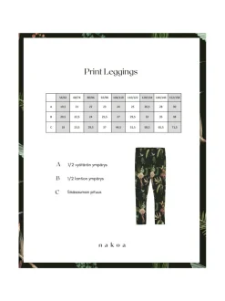 Nakoa Print Leggings,^ Collegehousut & Leggingsit