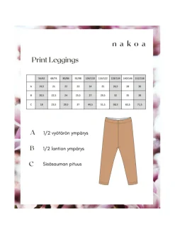 Collegehousut & Leggingsit<Nakoa Print Leggings, TIGER BLOSSOM
