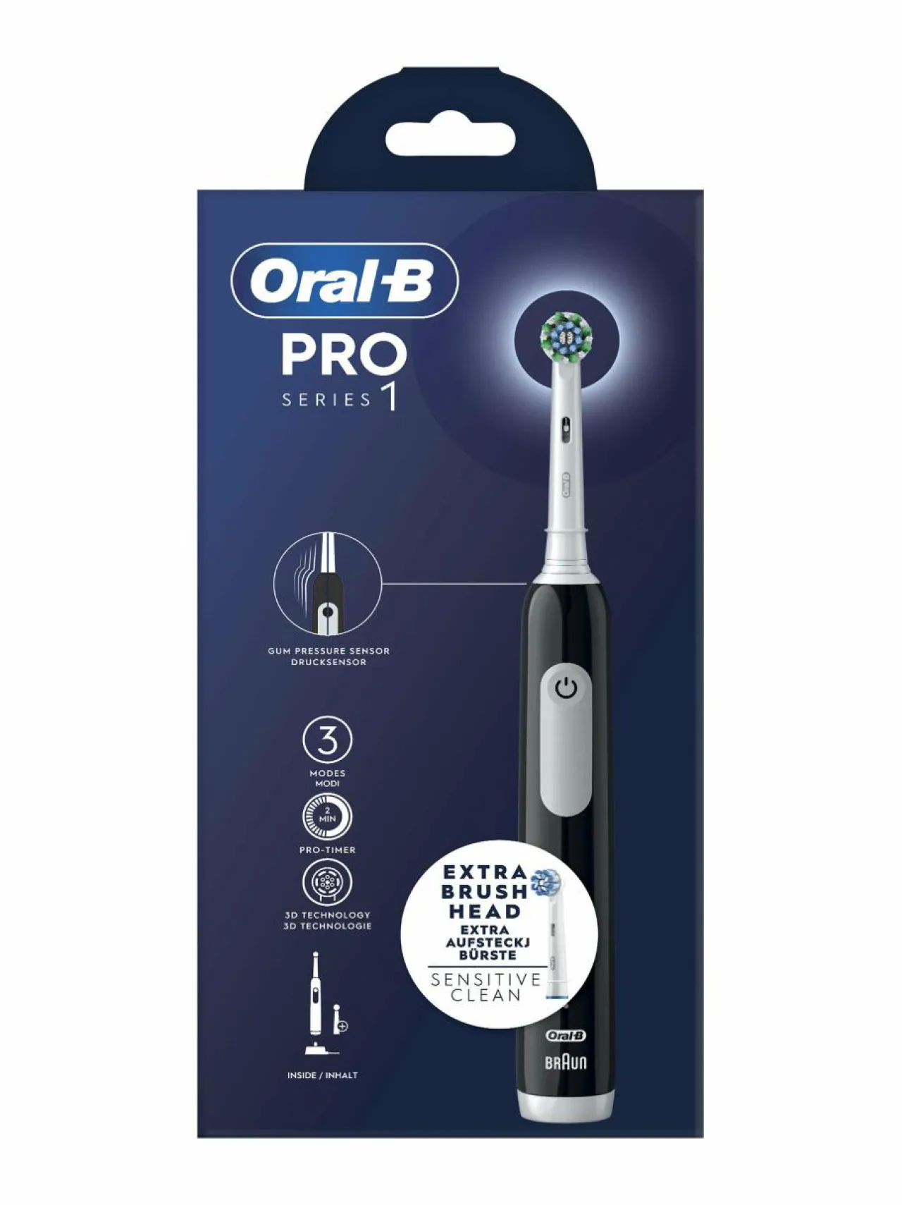 Hampaidenhoito<Oral-B PRO1-sähköhammasharja BLACK