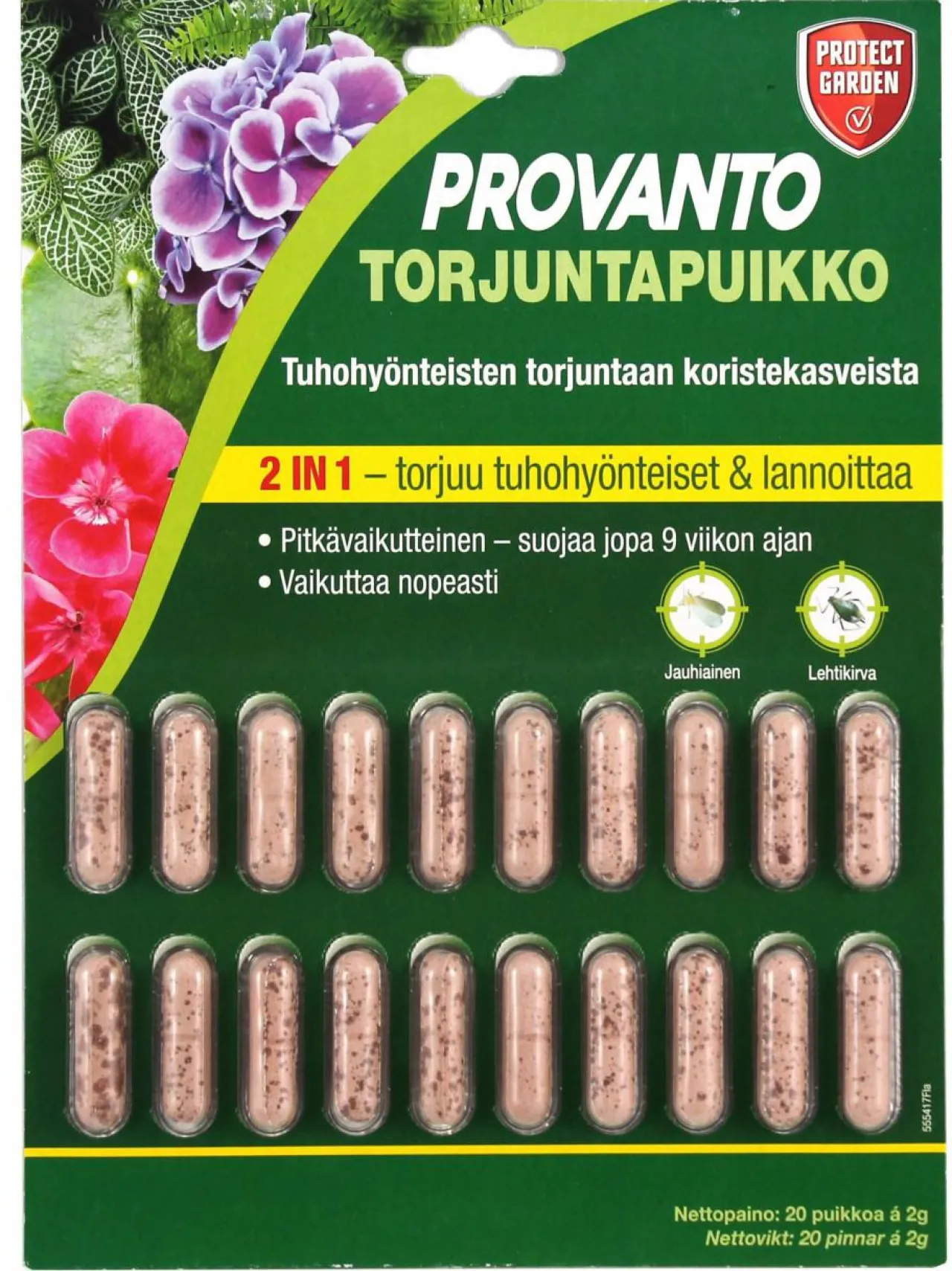 Multa & Lannoitteet<Bayer Provanto Care 2-in-1 -torjuntapuikko 20 x 2 g