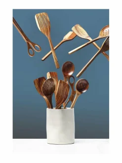 Keittiötarvikkeet<DUTCHDELUXES Puiset pihdit, 28 cm WOOD