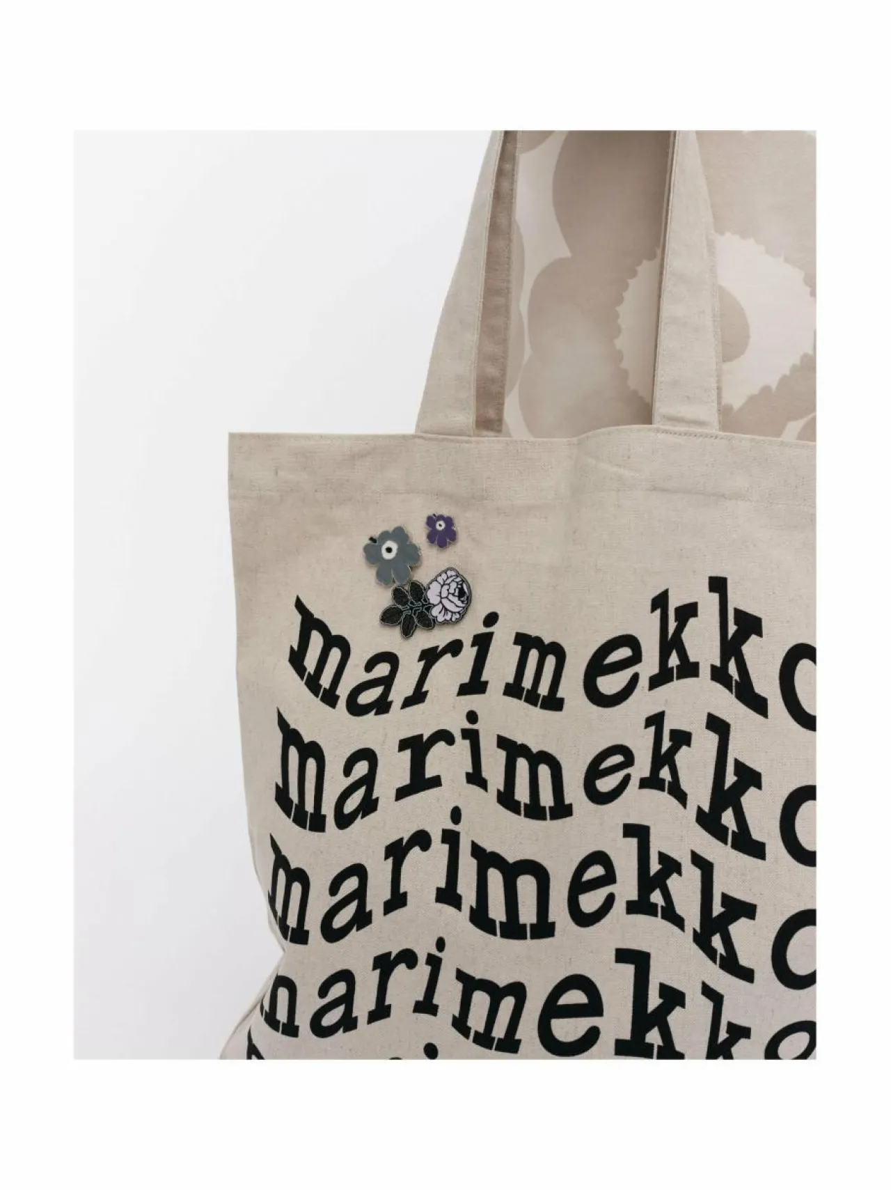 Marimekko Pumpuli Set I Kioski -pinssisetti, 3 kpl^ Laukkukorut