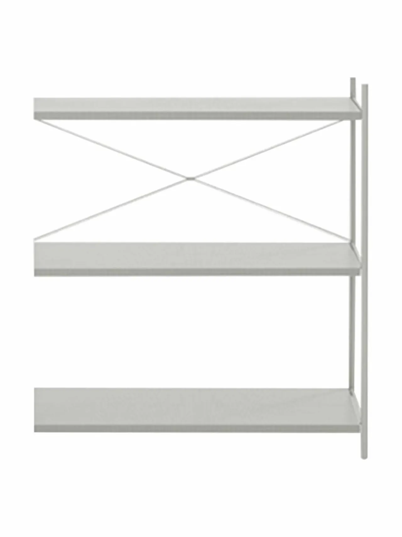 Hyllyt & Kaapit<Ferm Living Punctual Shelving System -hylly 92,1 x 100 cm GREY