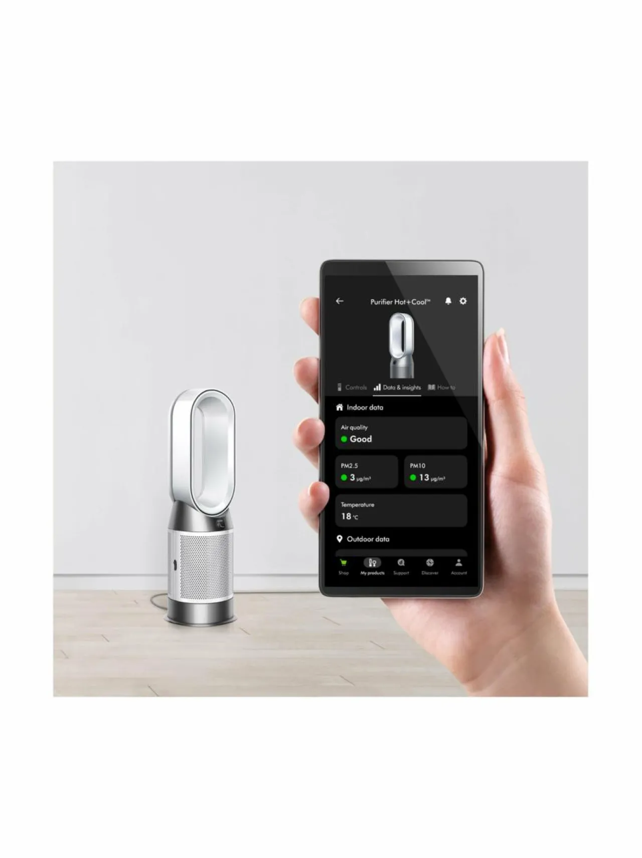 Dyson Pure Hot+Cool purifier + heater -ilmanpuhdistin+lämmitin^ Sisäilma