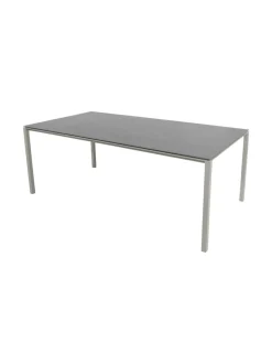 Puutarhakalusteet & Pehmusteet<Cane-Line Pure-ruokapöytä 200 x 100 cm TAUPE, BASALTINHARMAA