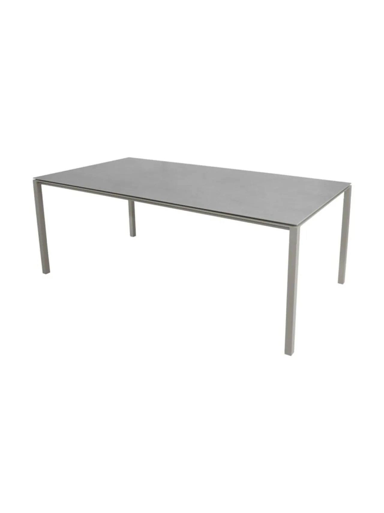 Puutarhakalusteet & Pehmusteet<Cane-Line Pure-ruokapöytä 200 x 100 cm TAUPE, BETONINHARMAA