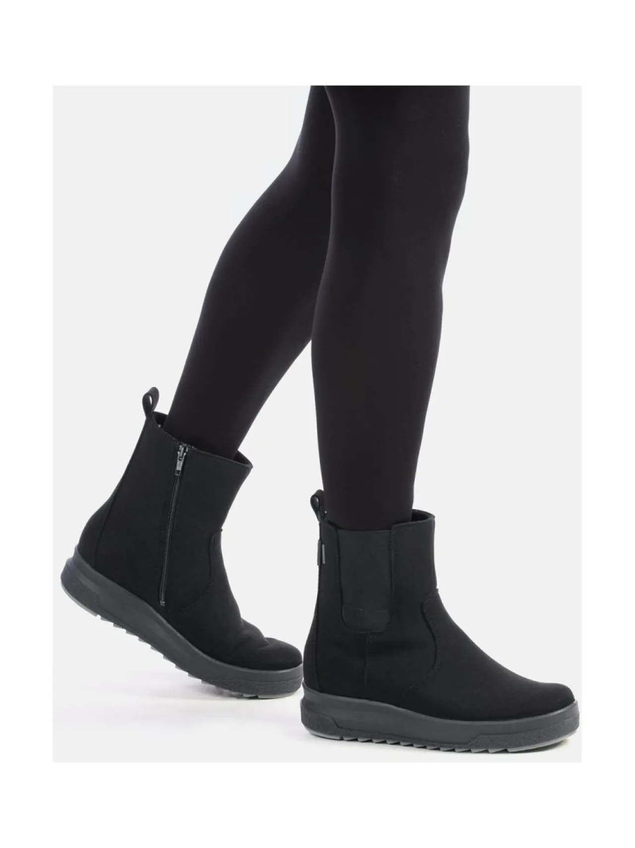 Nilkkurit<Pomar PURO Naisten vegaaniset GORE-TEX® nilkkurit BLACK MICRO SUEDE