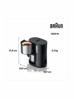Kahvin- & Vedenkeittimet<Braun PurShine-termoskahvinkeitin 1,2 l WHITE