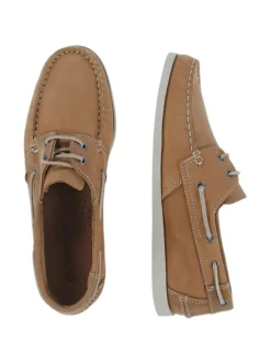 Kävelykengät & Loaferit<Pomar PURSI Miesten Zero Waste purjehduskengät BROWN NUBUCK