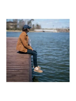 Kävelykengät & Loaferit<Pomar PURSI Miesten Zero Waste purjehduskengät BROWN NUBUCK