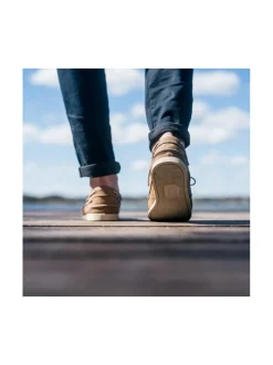Kävelykengät & Loaferit<Pomar PURSI Miesten Zero Waste purjehduskengät BROWN NUBUCK