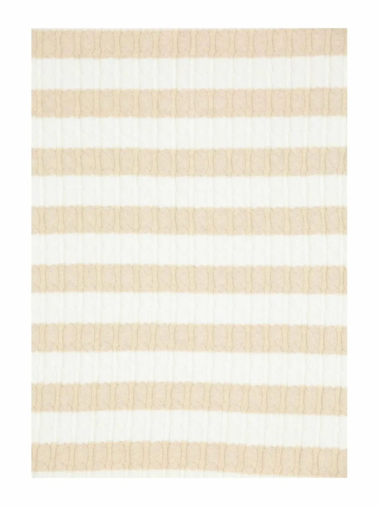 Muut Asusteet<GANT Puuvillainen palmikkoneuleviltti 291 LIGHT BEIGE MELANGE