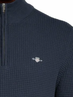 Neuleet<GANT Puuvillaneule 433 EVENING BLUE