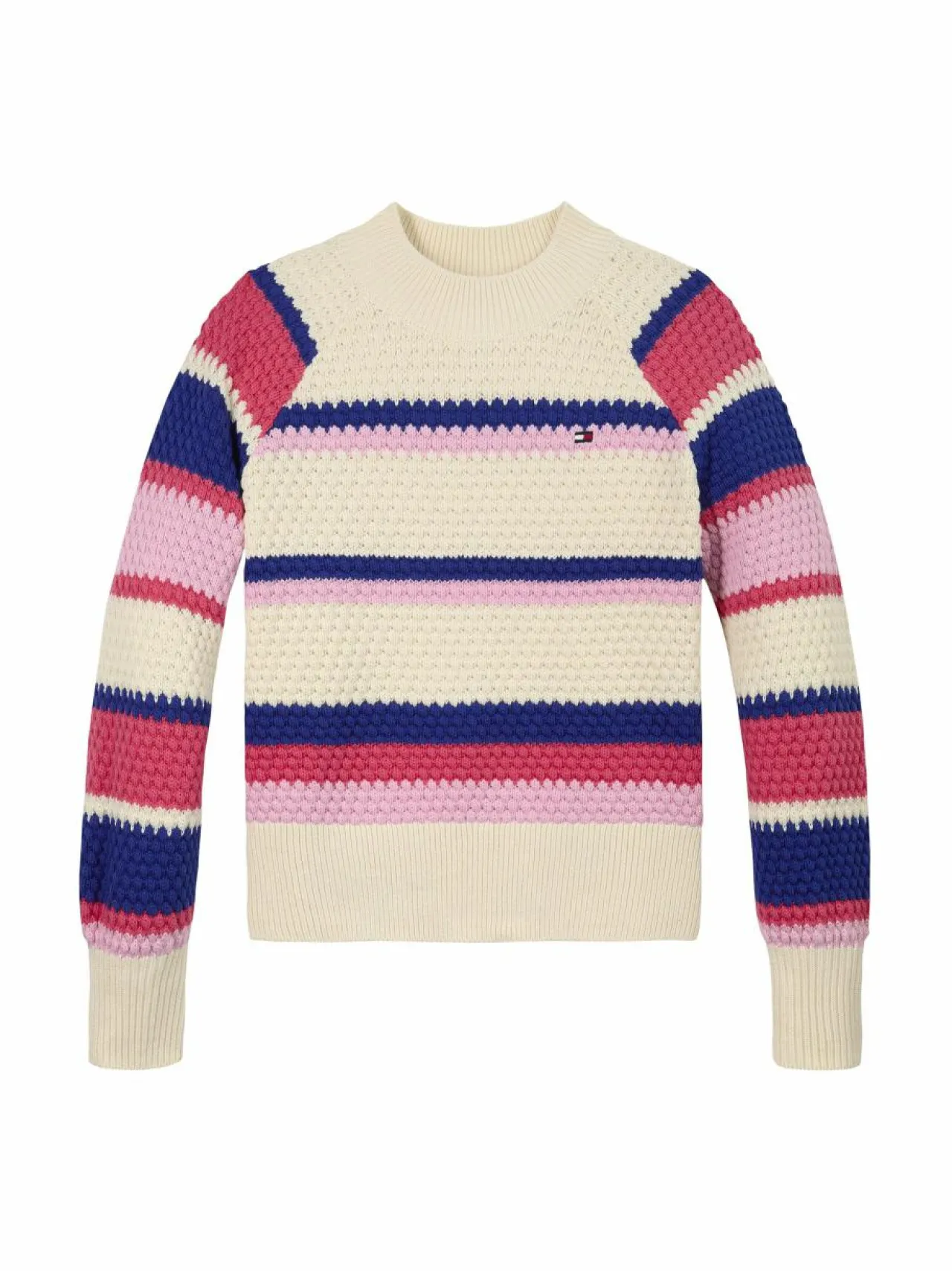 Neuleet|Neuleet<Tommy Hilfiger Puuvillaneule 0AA MULTI STRIPES