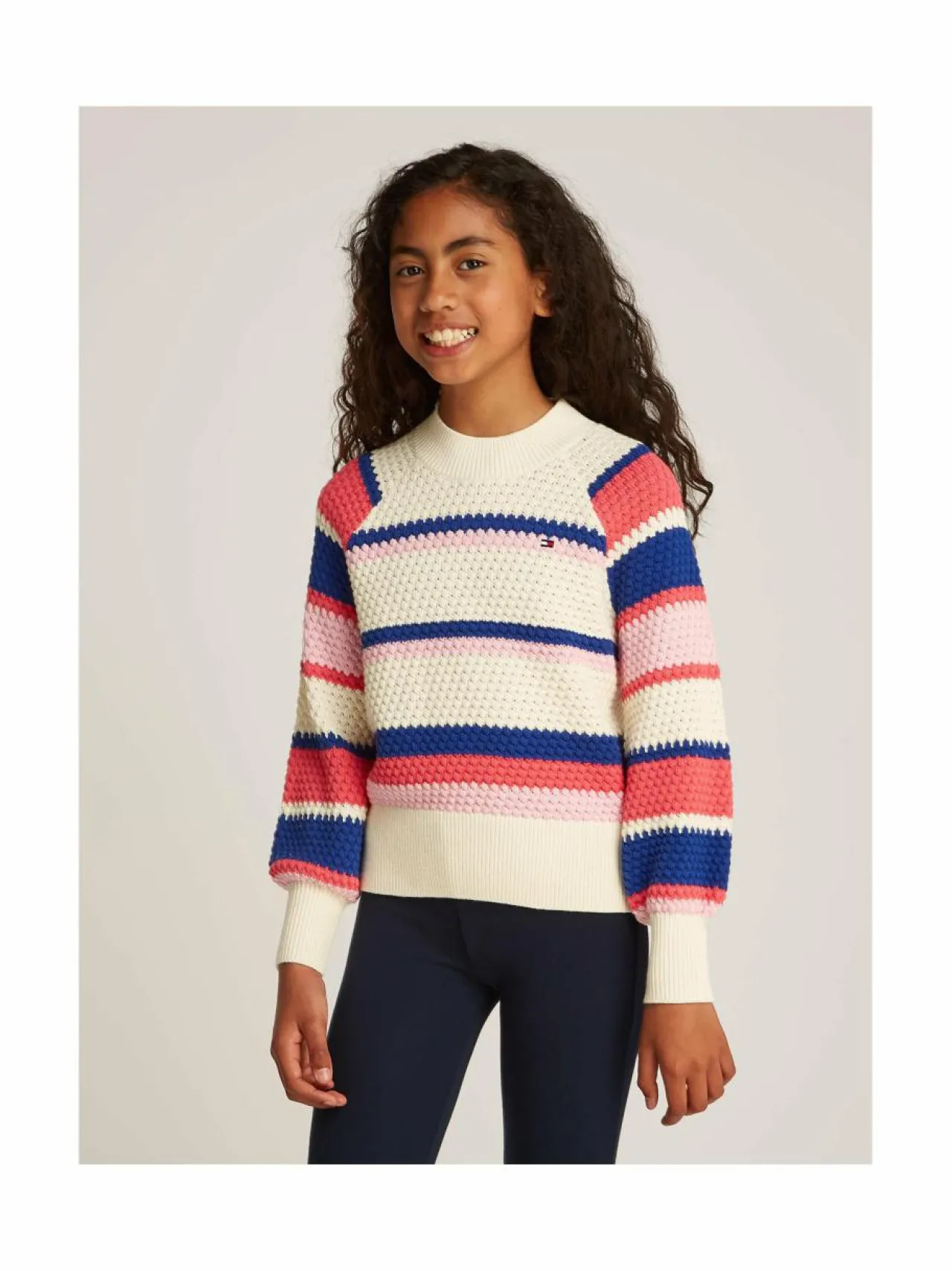 Neuleet|Neuleet<Tommy Hilfiger Puuvillaneule 0AA MULTI STRIPES