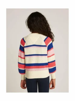 Neuleet|Neuleet<Tommy Hilfiger Puuvillaneule 0AA MULTI STRIPES