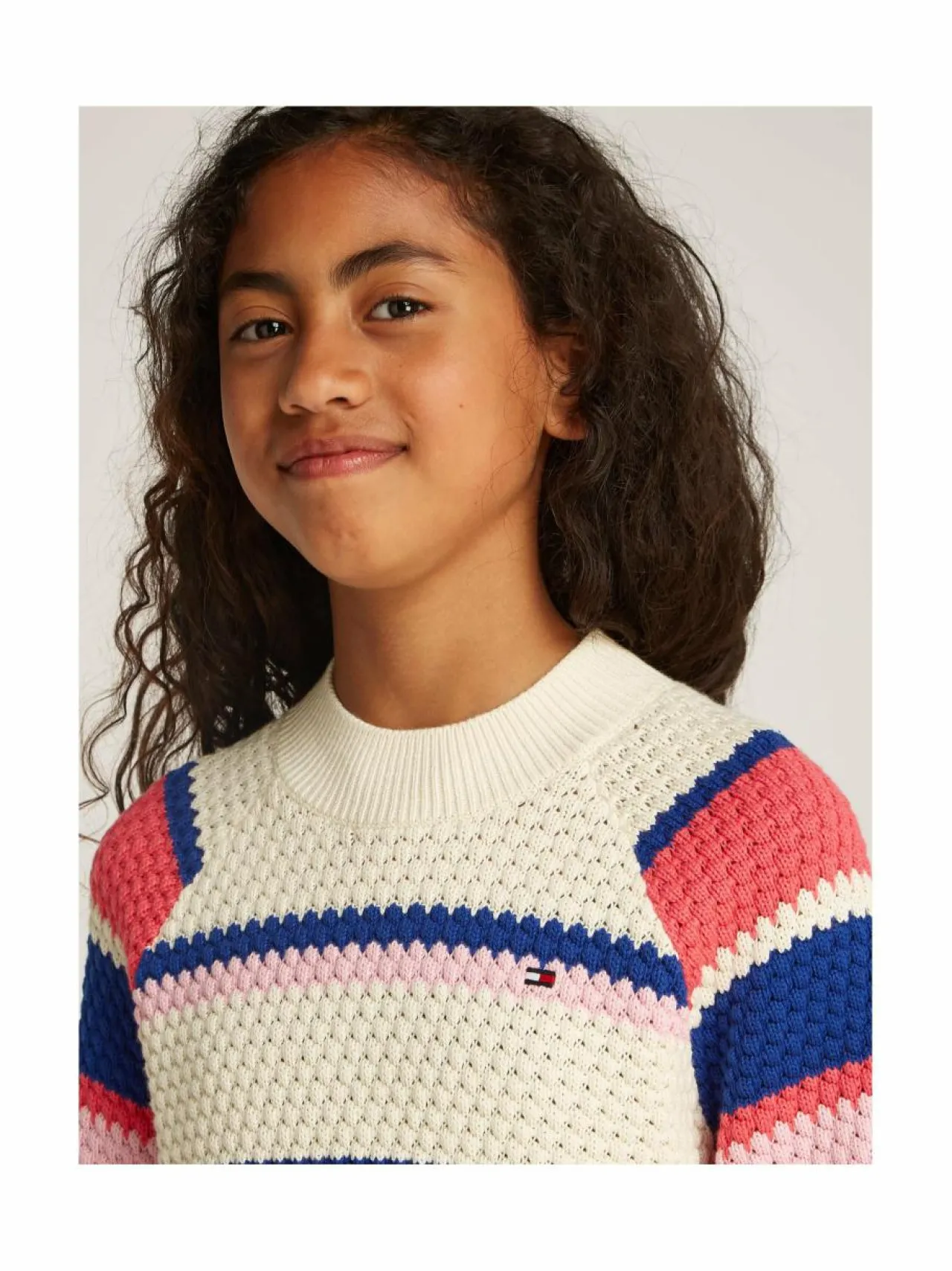 Neuleet|Neuleet<Tommy Hilfiger Puuvillaneule 0AA MULTI STRIPES