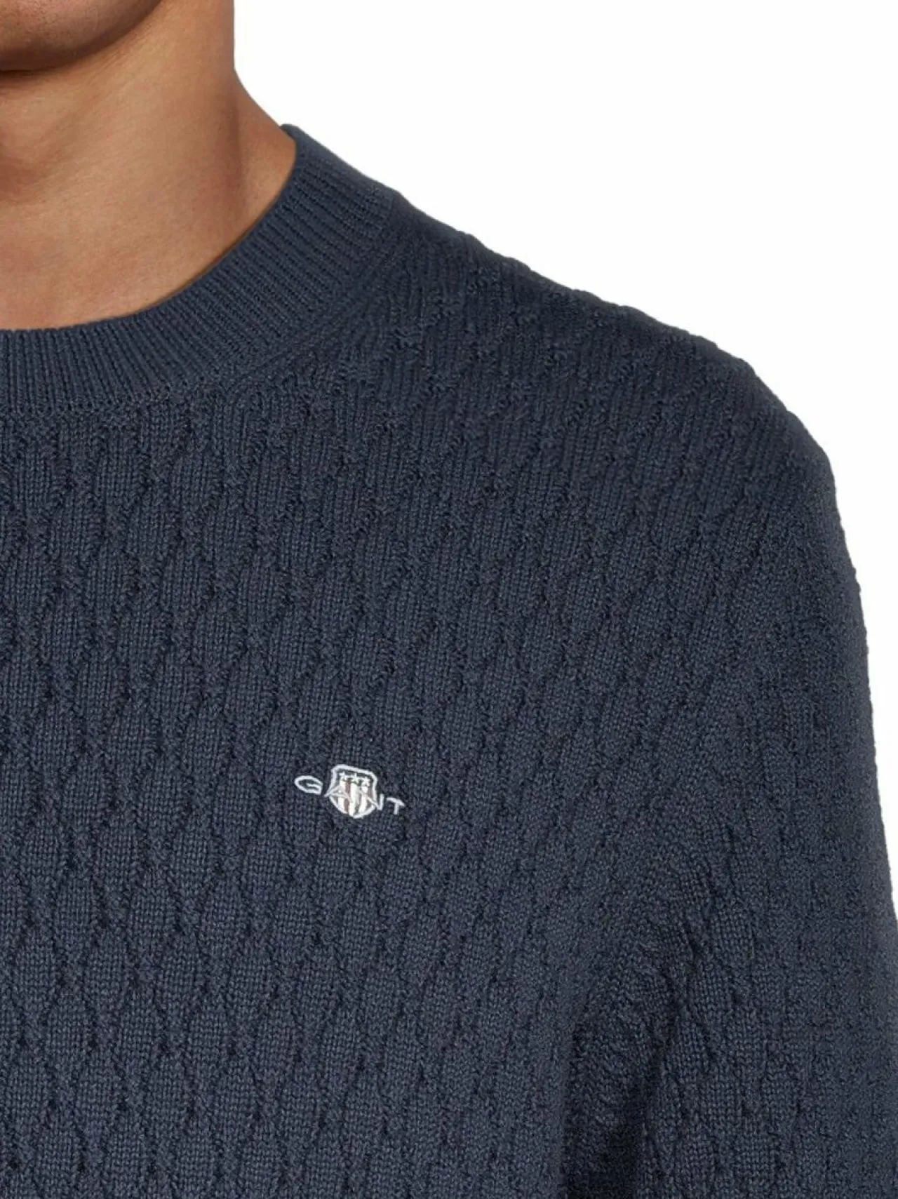 Neuleet<GANT Puuvillapaita 433 EVENING BLUE