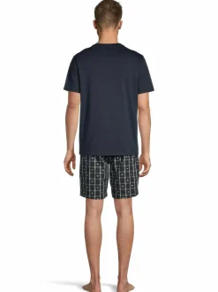 Pyjamat & Kylpytakit<Emporio Armani Pyjama FB197 CHECK EAGLE/AR.BLU/T