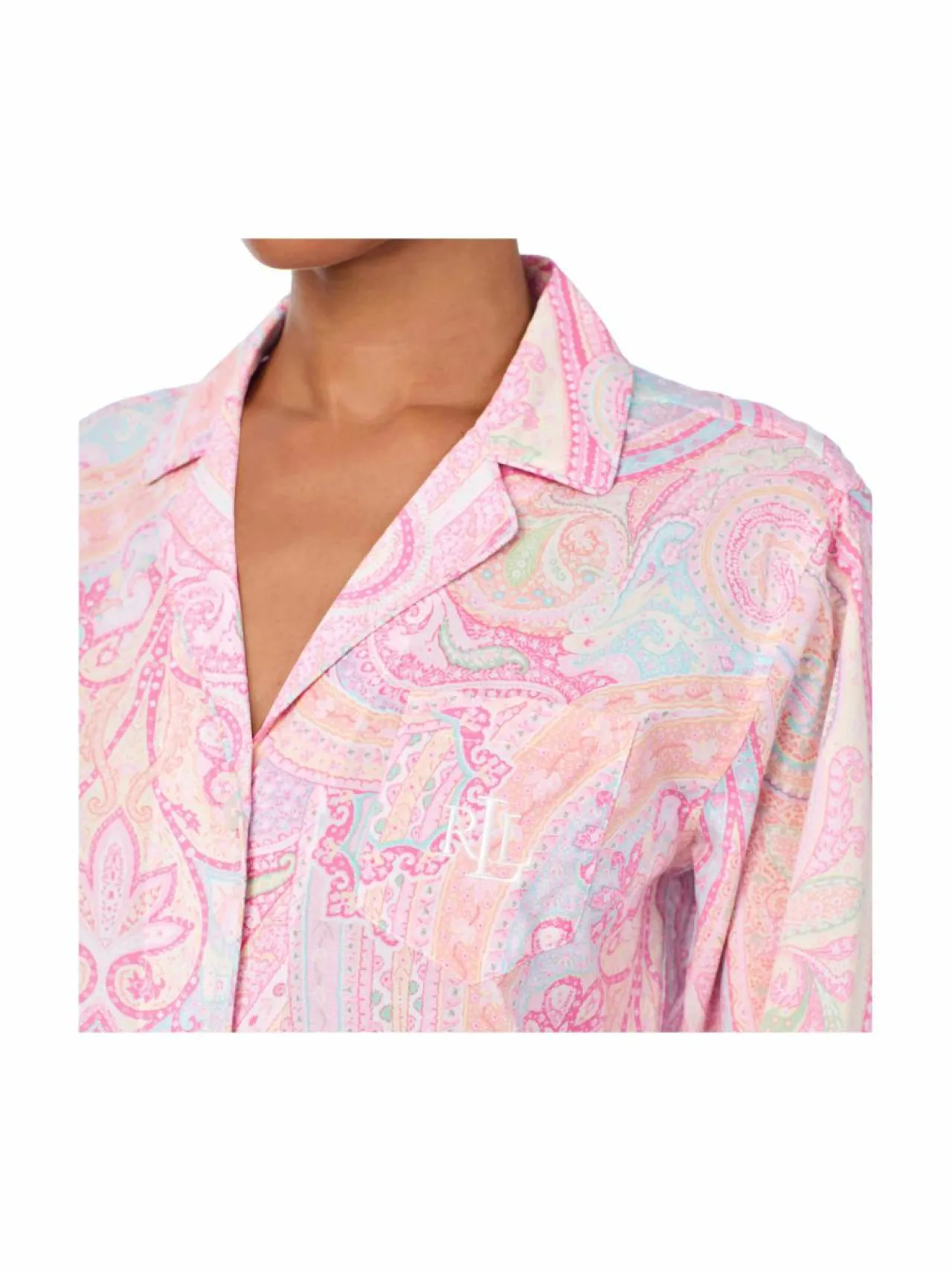 Yö- & Oloasut<Lauren Ralph Lauren Pyjamasetti 654 PINK PAIS