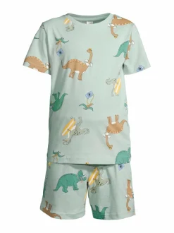 Yöasut & Kylpytakit<Lindex Pyjamasetti 2-osainen 7782 LIGHT DUSTY TURQUOISE