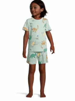 Yöasut & Kylpytakit<Lindex Pyjamasetti 2-osainen 7782 LIGHT DUSTY TURQUOISE