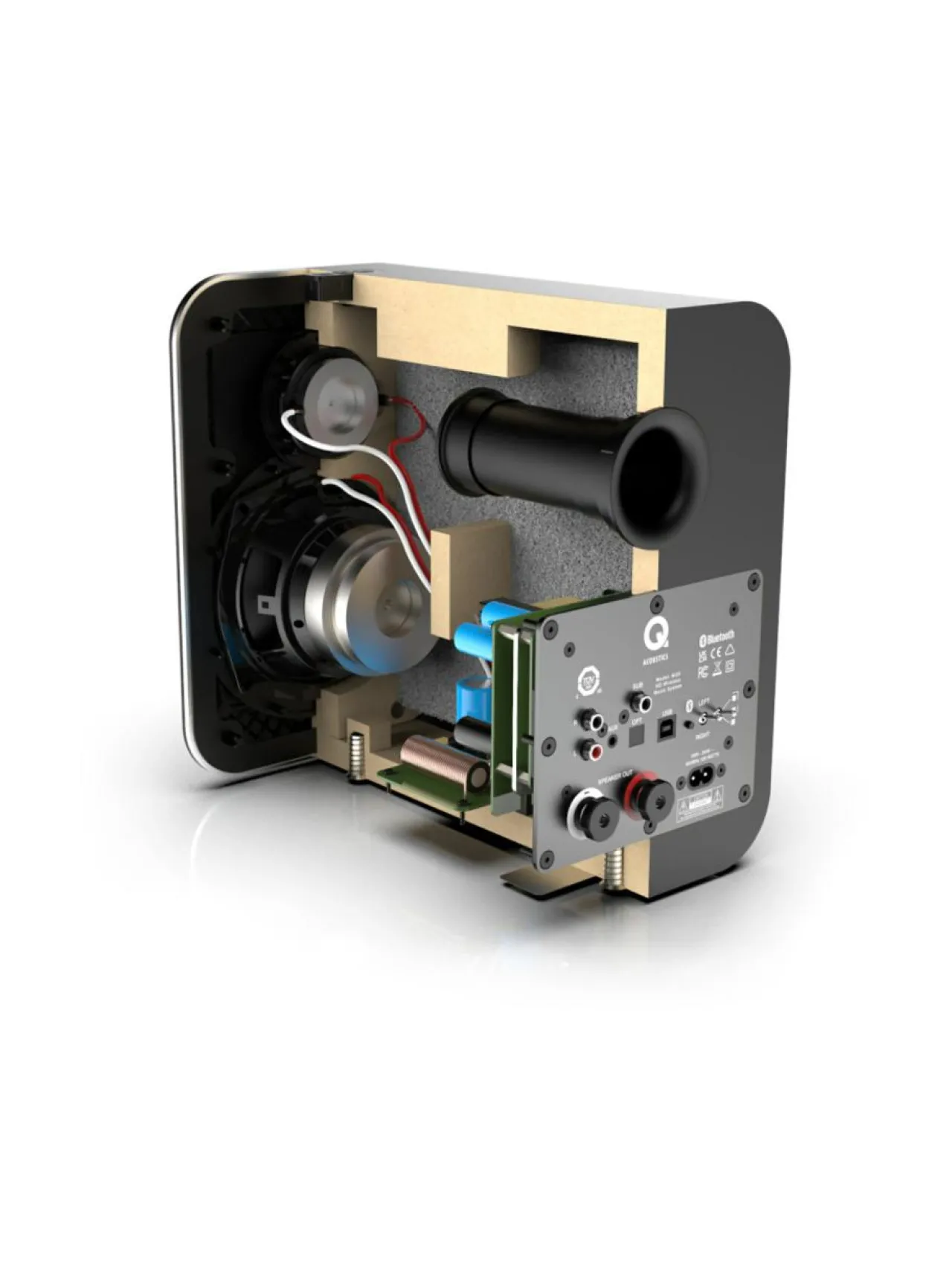 Audio<Q Acoustics M20 HD aktiivikaiutinpari, musta