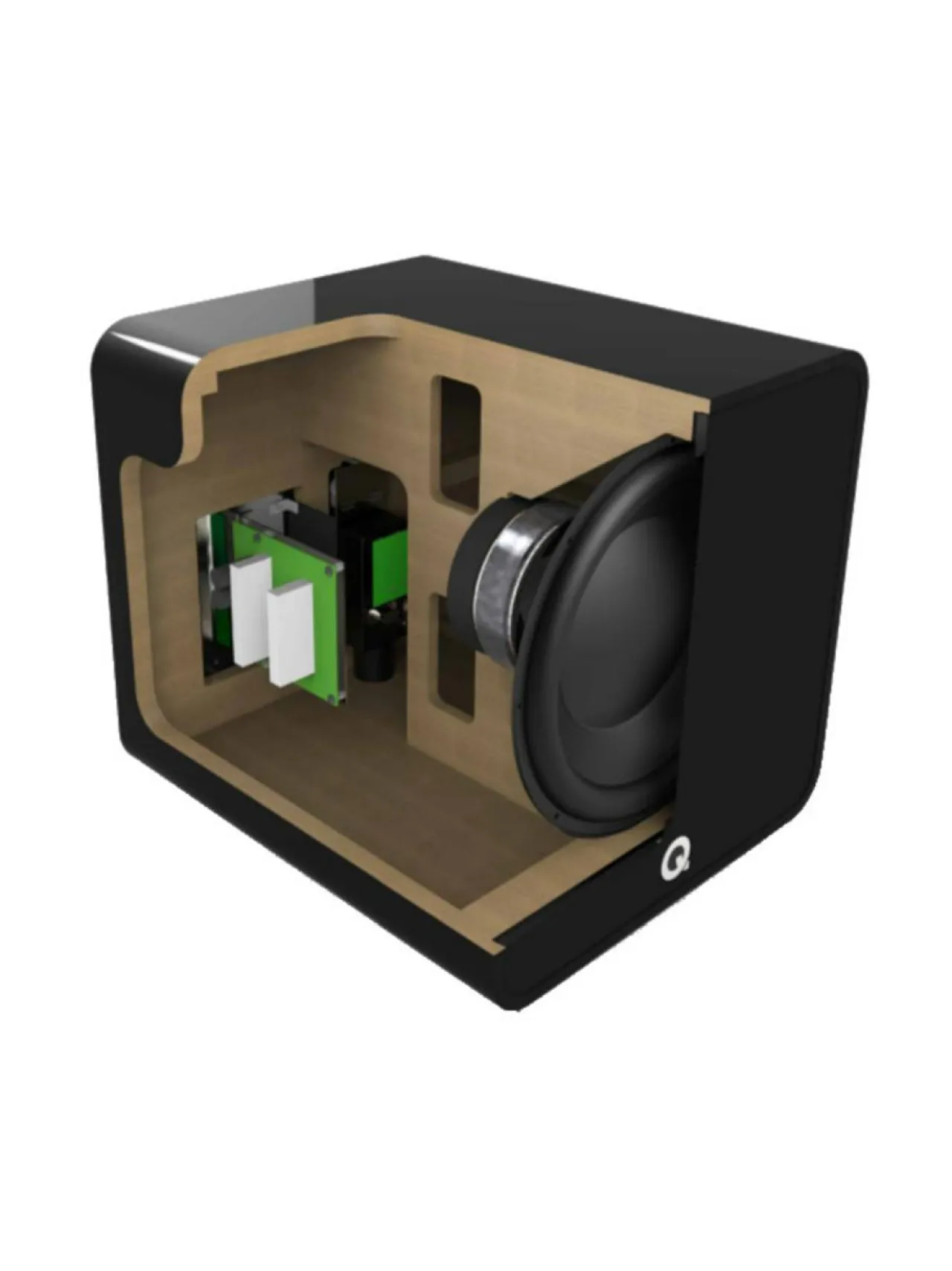 Audio<Q Acoustics Q B12 aktiivisubwoofer, valkoinen